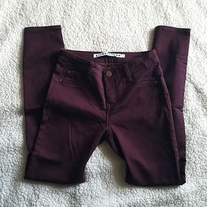 Tinseltown Purple Skinny Jeans